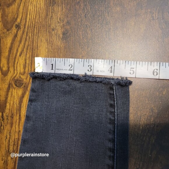 Madewell Jeans 27 Curvy High Rise Skinny Black Sea Wash Tummy Control Stretch - Picture 12 of 13